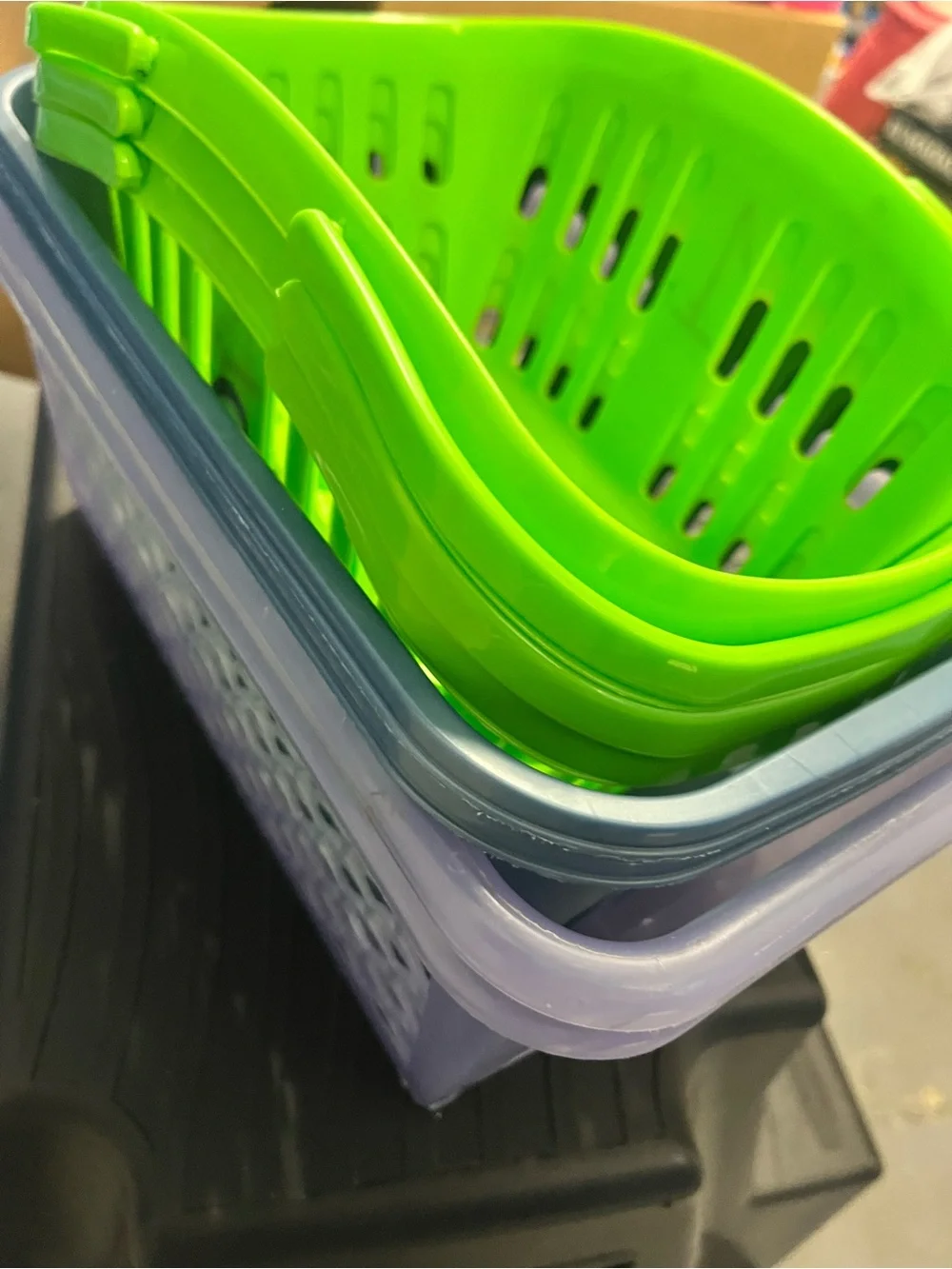 Mixed Set of Plastic Baskets
